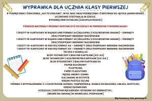 wyprawka kl 1