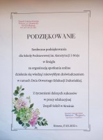 podziękowanie